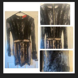 Black Lace Bodycon Dress